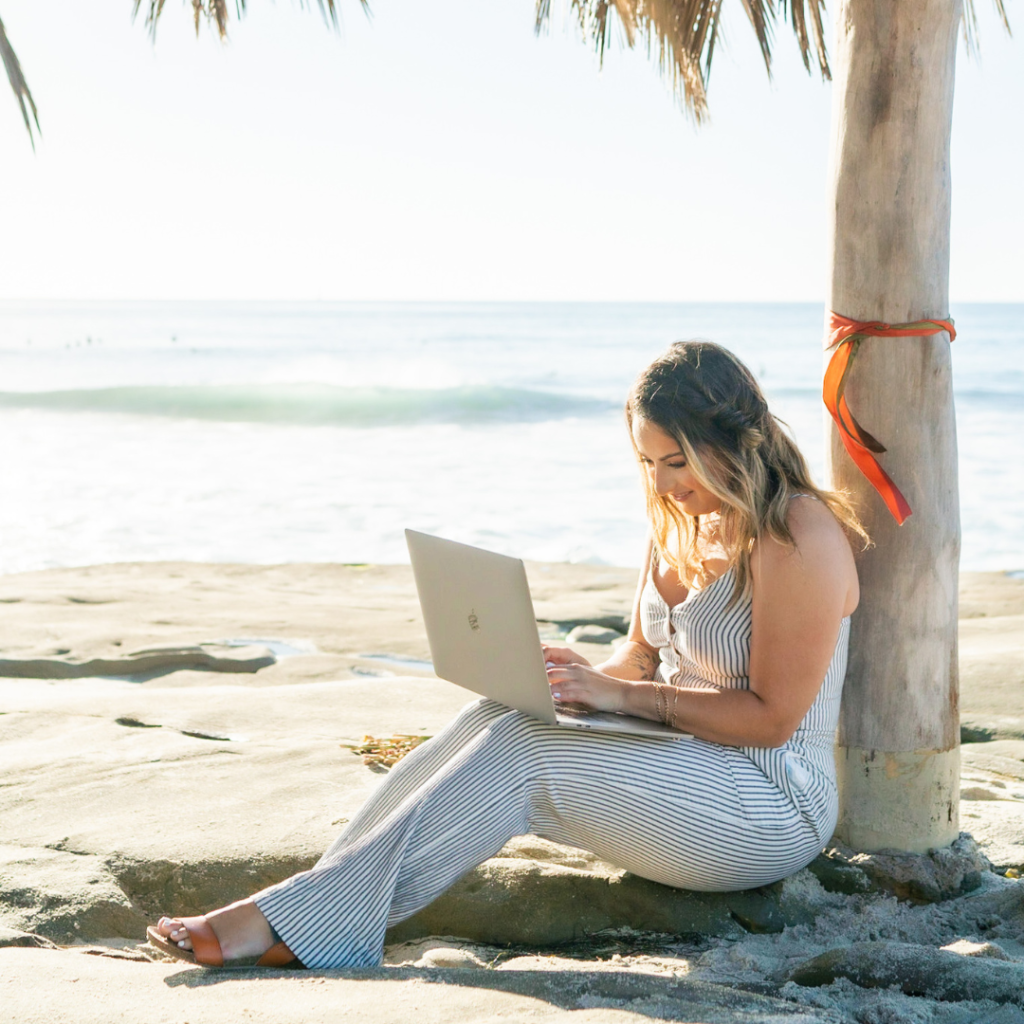 remote work, beach, how to travel